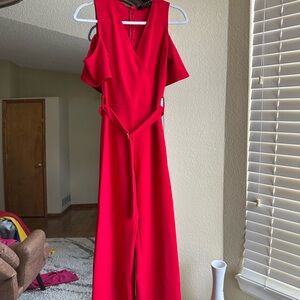 Stylish Red Jumpsuit